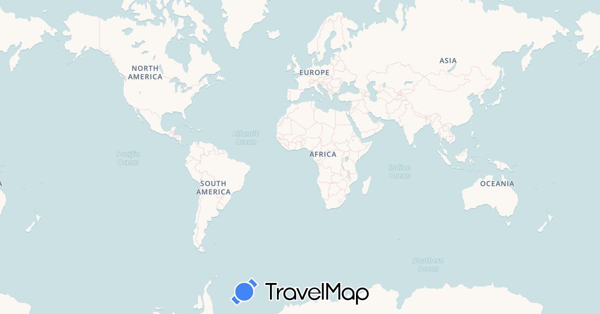 TravelMap itinerary: driving, plane in Puerto Rico, United States (North America)